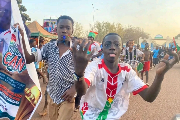 Scènes de liesse avant, pendant à Bouaké et après la victoire du Burkina Faso